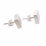 STERLING SILVER SQUARE BOX POST EARRINGS