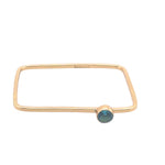 FUSION SQUARE LAB CREATED BLUE TOPAZ STACKABLE BANGLE