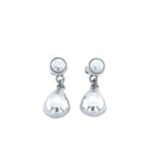 STERLING SILVER FRESHWATER PEARL WITH DROP EARRINGS