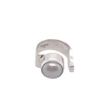 STERLING SILVER FRESHWATER PEARL OPEN RING