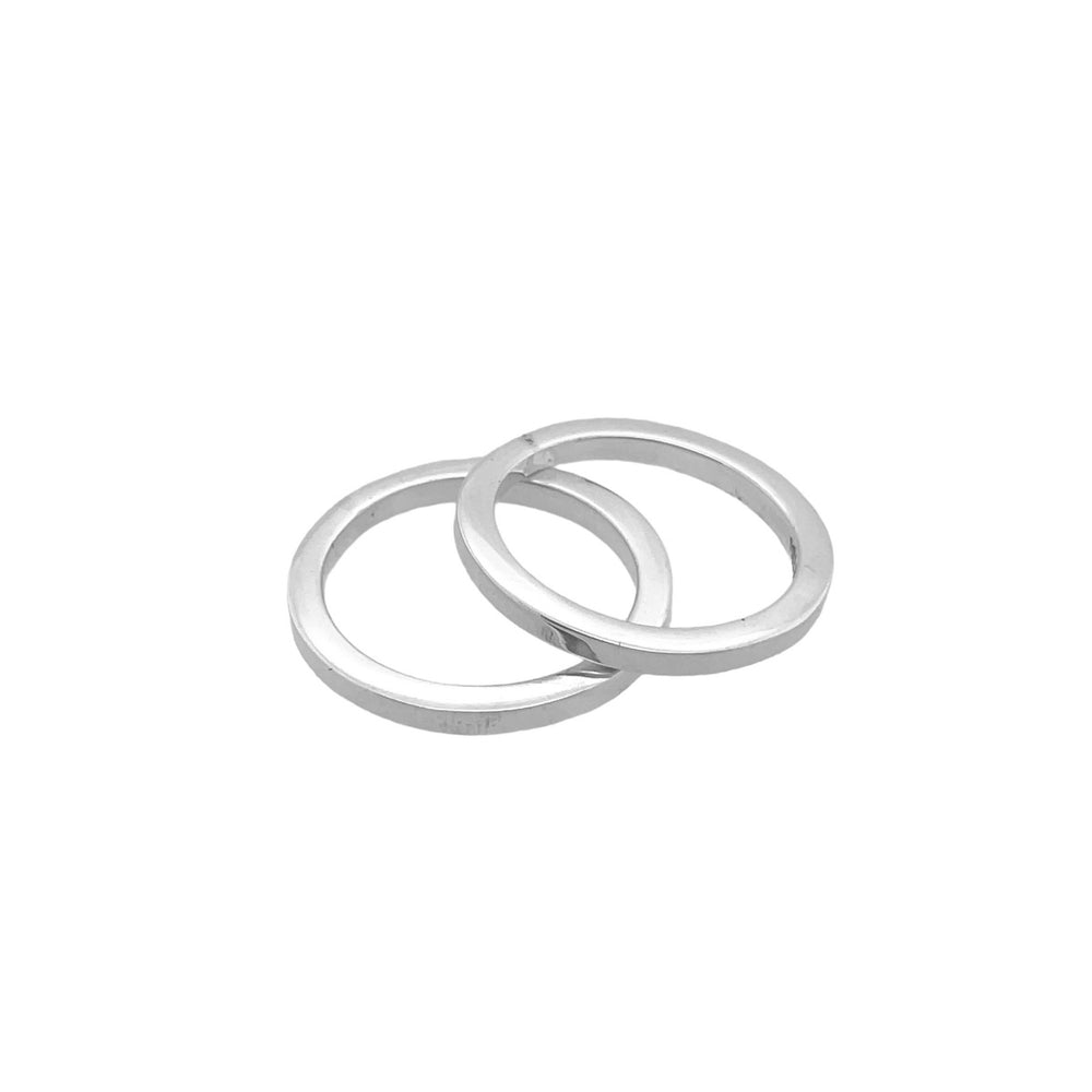 STERLING SILVER SOLID STACKABLE RING SQUARE WIRE