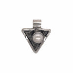 STERLING SILVER FRESH WATER PEARL TRIANGLE PENDANT