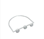 STERLING SILVER FRESHWATER PEARL D SHAPE BANGLE