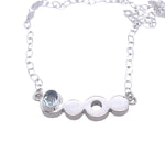 STERLING SILVER GEM STONE NECKLACE