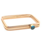 FUSION SQUARE LAB CREATED BLUE TOPAZ STACKABLE BANGLE